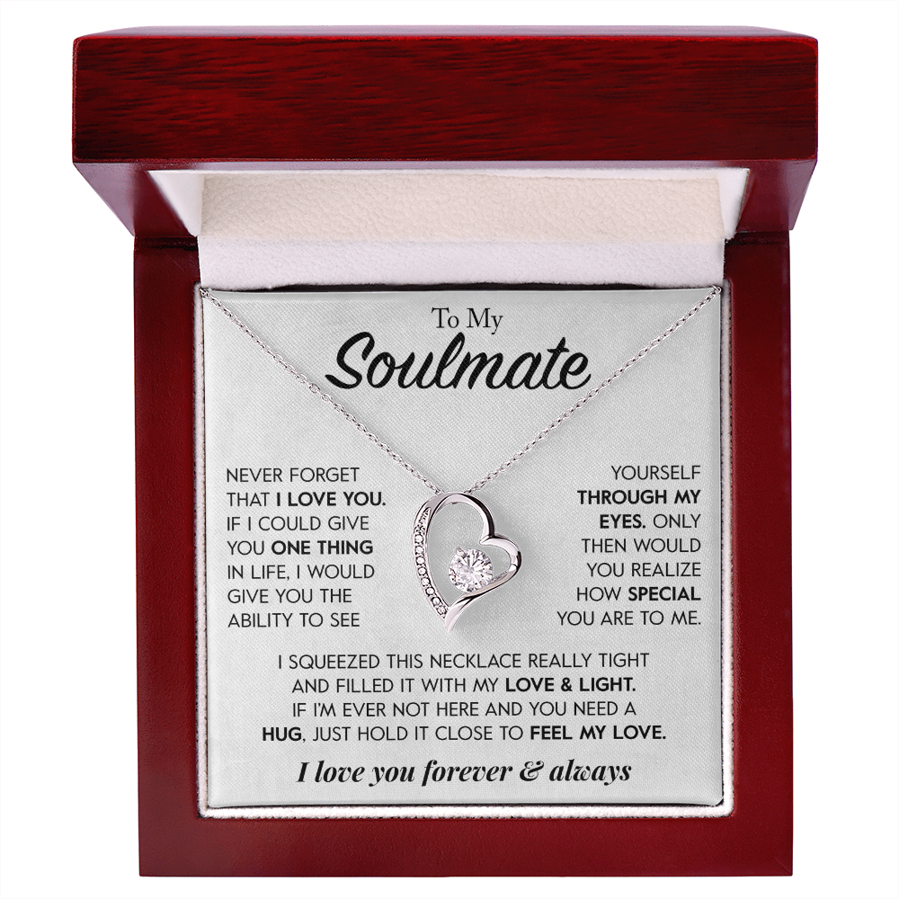 To My Soulmate "Through My Eyes" Necklace