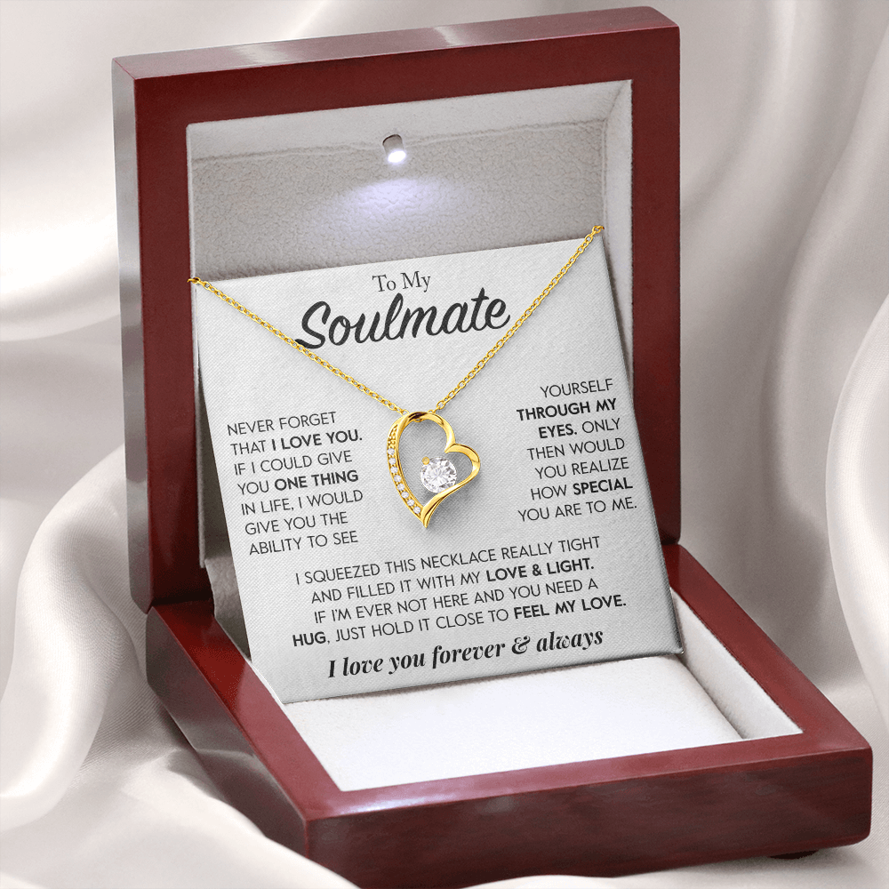 To My Soulmate "Through My Eyes" Necklace