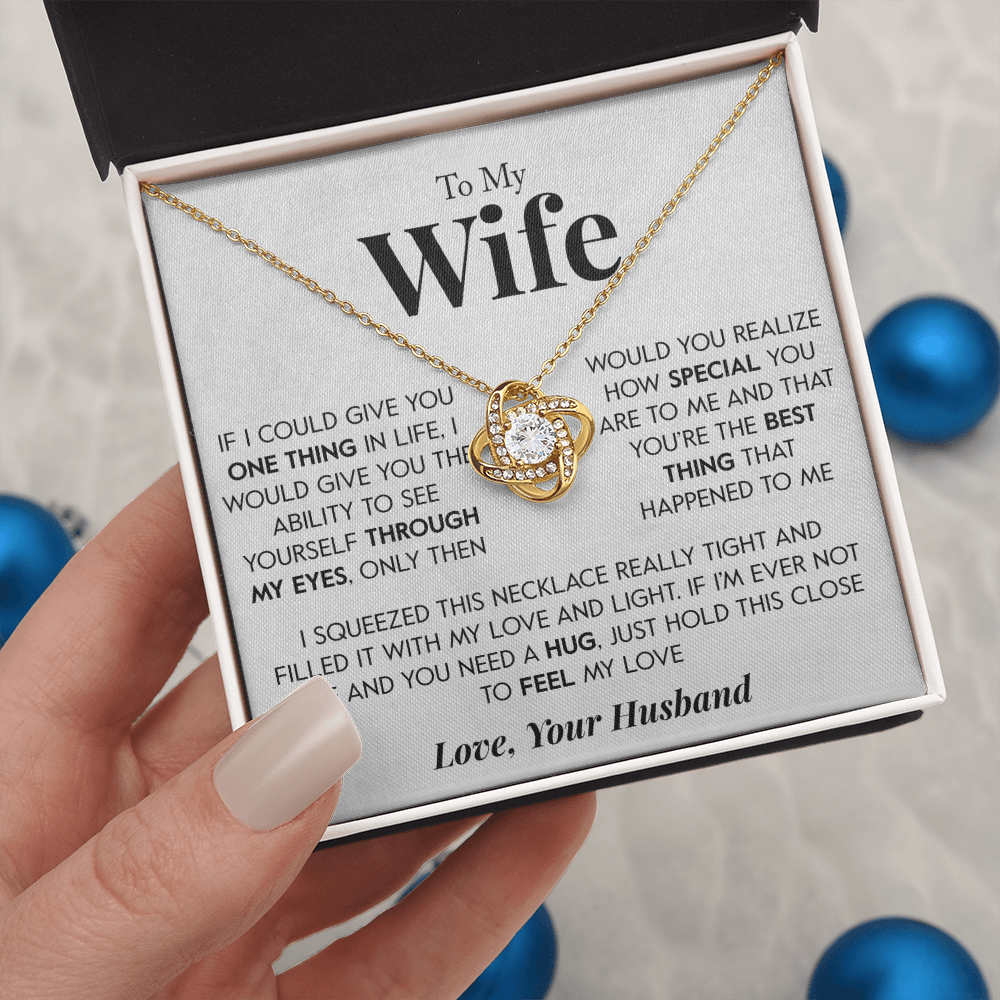 Gift for Wife "Through my eyes" Necklace