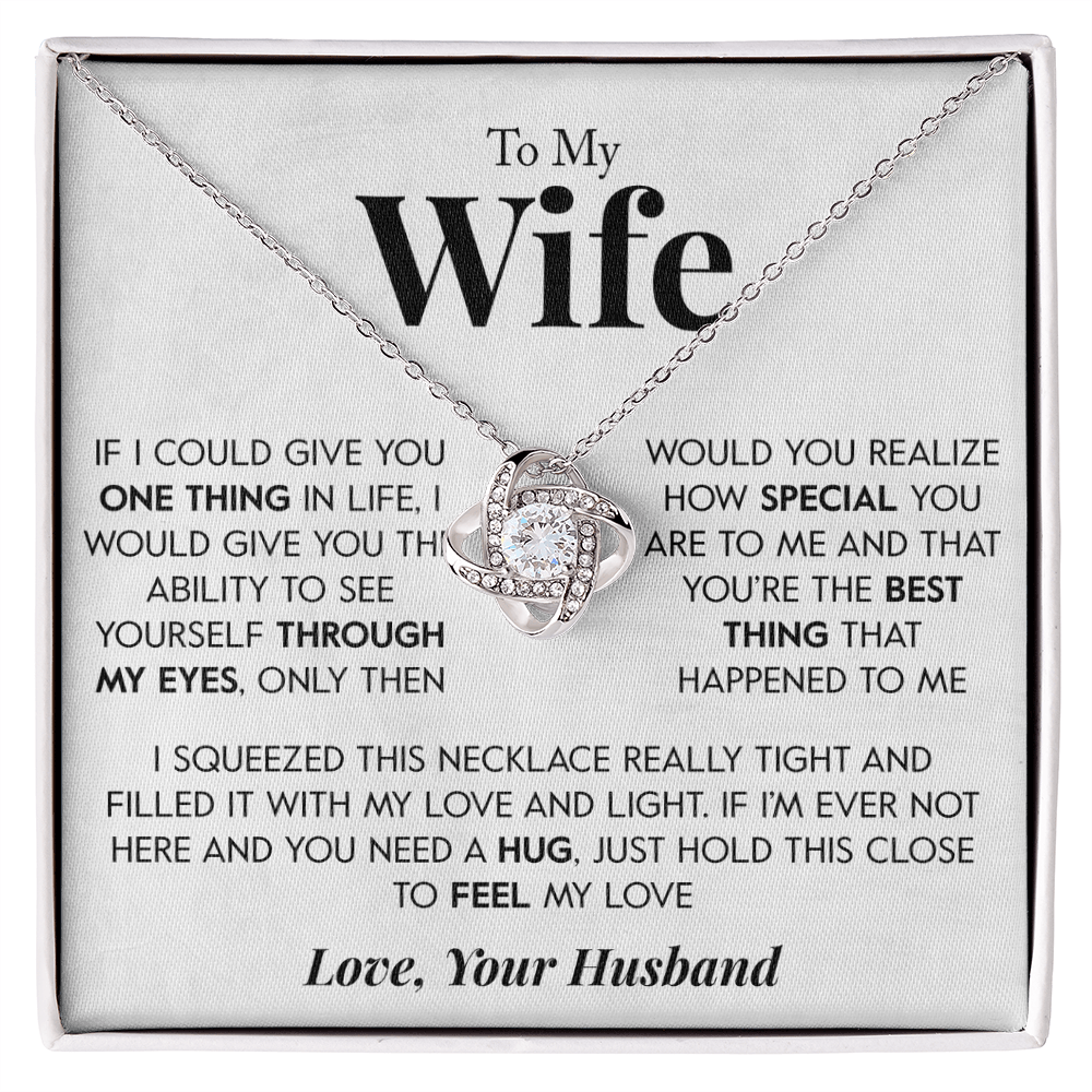 Gift for Wife "Through my eyes" Necklace