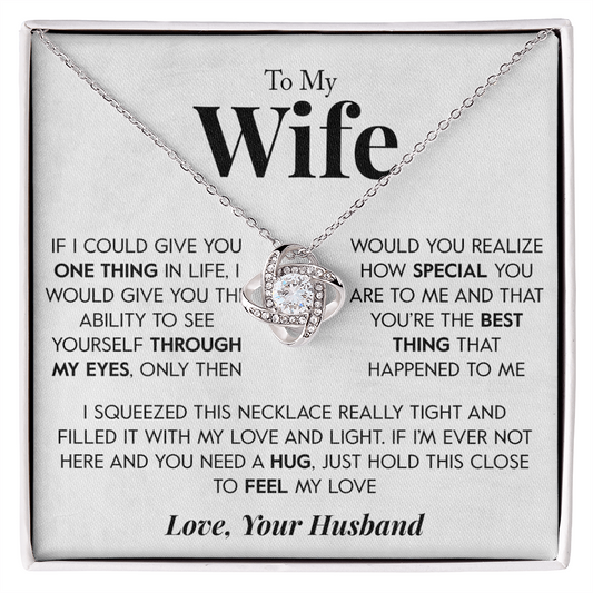 Gift for Wife "Through my eyes" Necklace