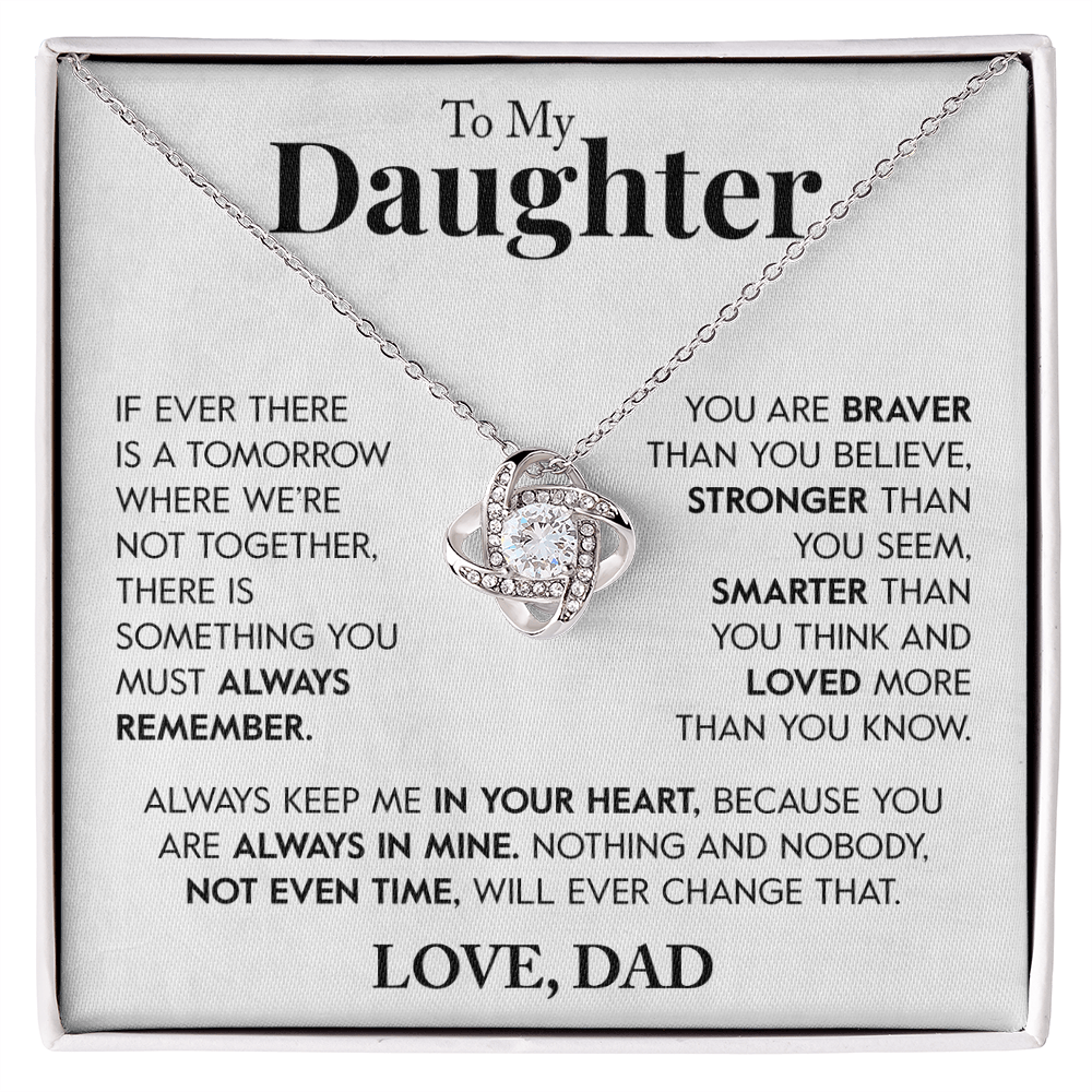 To My Daughter from Dad "Always Remember" Necklace