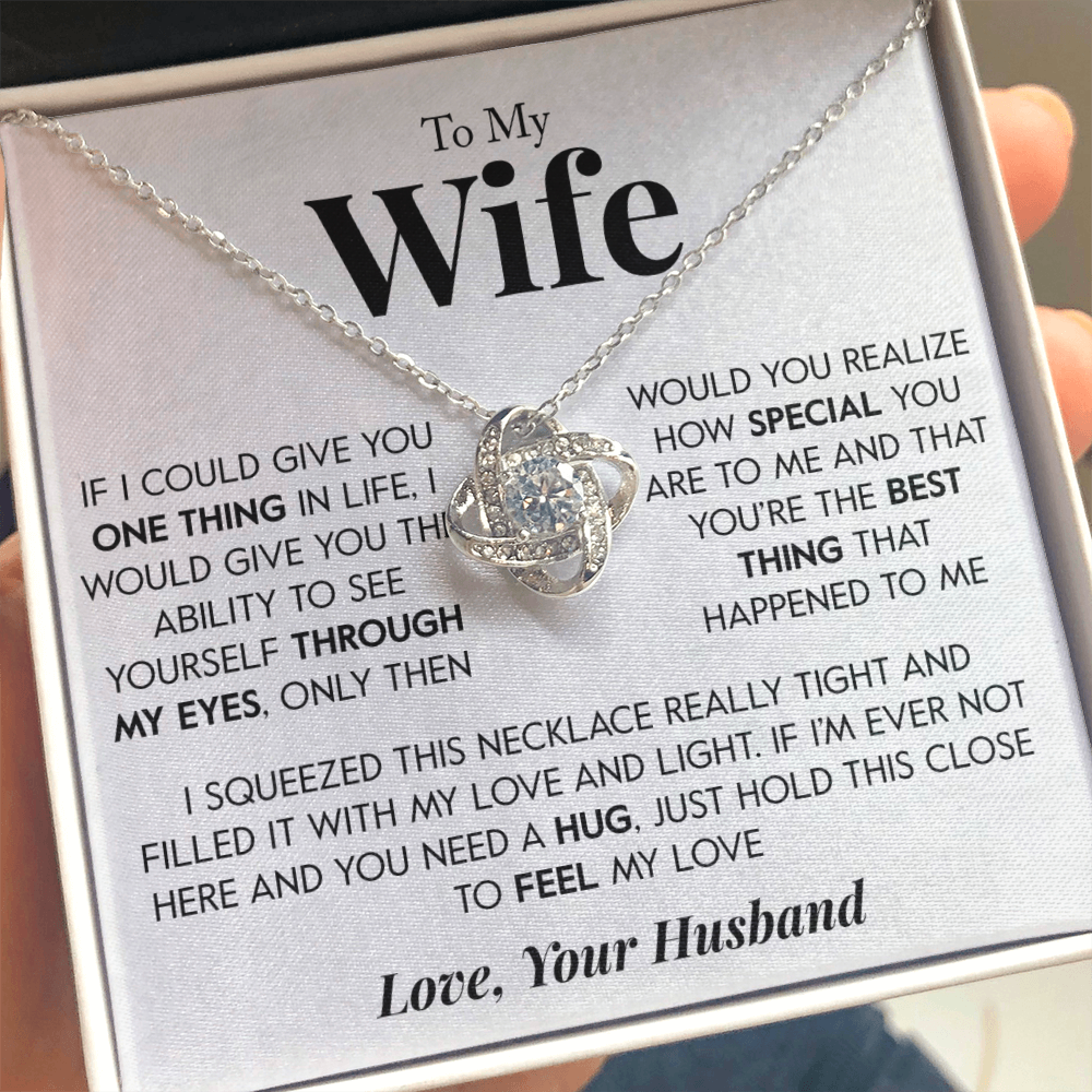 Gift for Wife "Through my eyes" Necklace