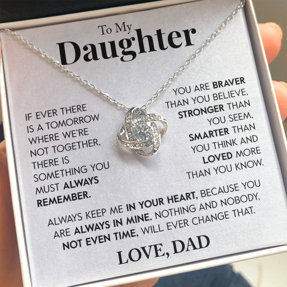 To My Daughter from Dad "Always Remember" Necklace