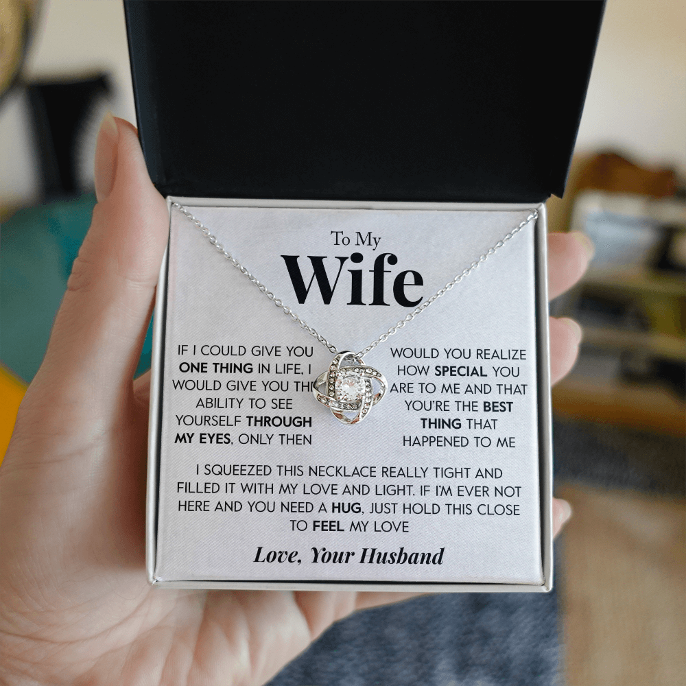 Gift for Wife "Through my eyes" Necklace