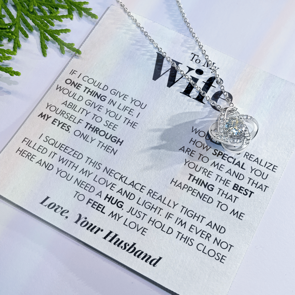 Gift for Wife "Through my eyes" Necklace