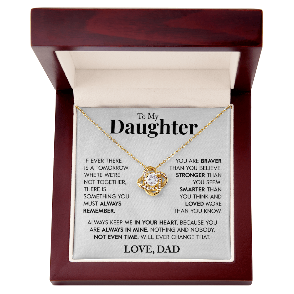 To My Daughter from Dad "Always Remember" Necklace