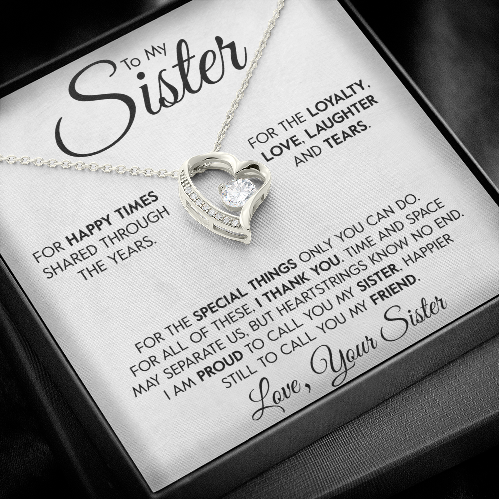 To My Sister "Special Things" Necklace