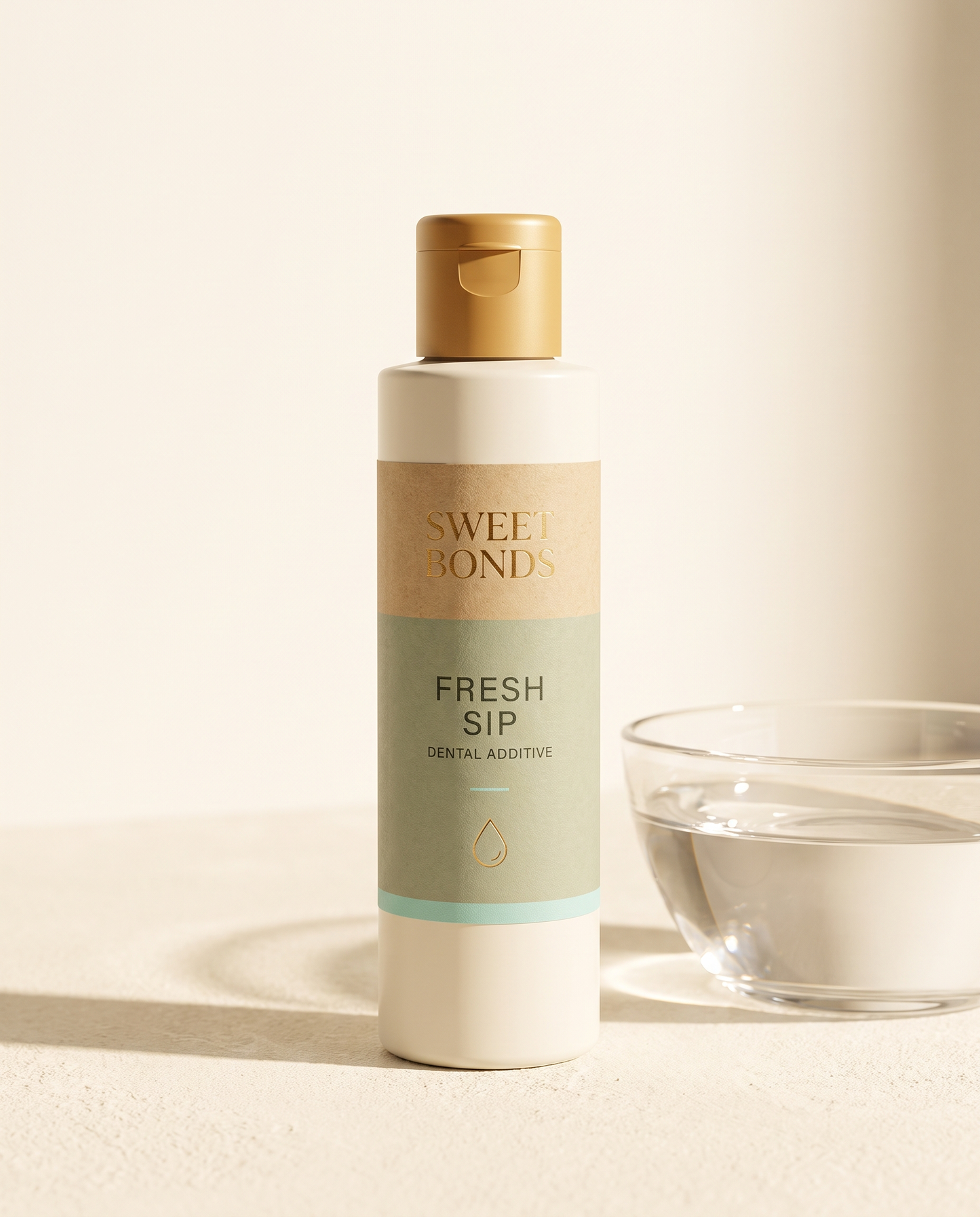 Sweet Bonds Fresh Sip dental water additive bottle