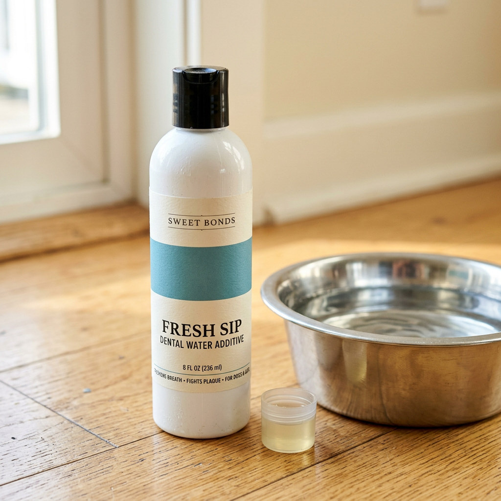 Sweet Bonds Fresh Sip dental water additive bottle